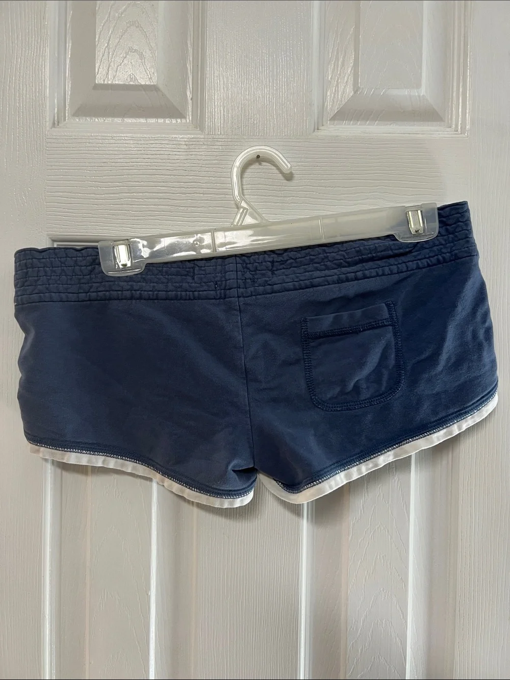 Hollister Y2K Navy Athletic Shorts with White Trim - Picture 3 of 3